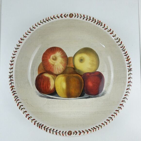 John Derian X Target Stoneware Pie Dish Plate Harvest Fall Apples - Picture 1 of 7